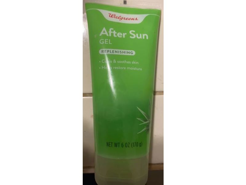 Walgreens After Sun Gel, Replenishing, 6 oz/170 g