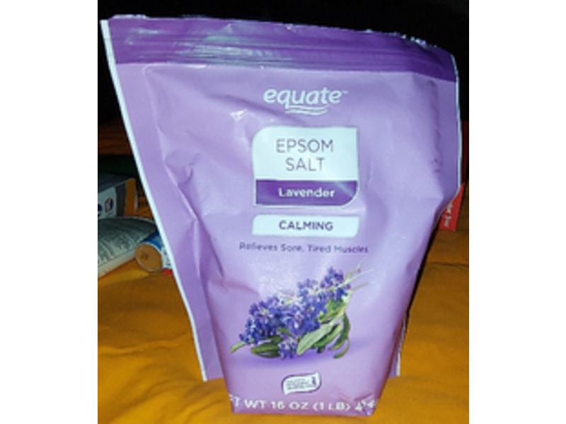 Equate Calming Epsom Salt, Lavender, 16 oz/1 lb
