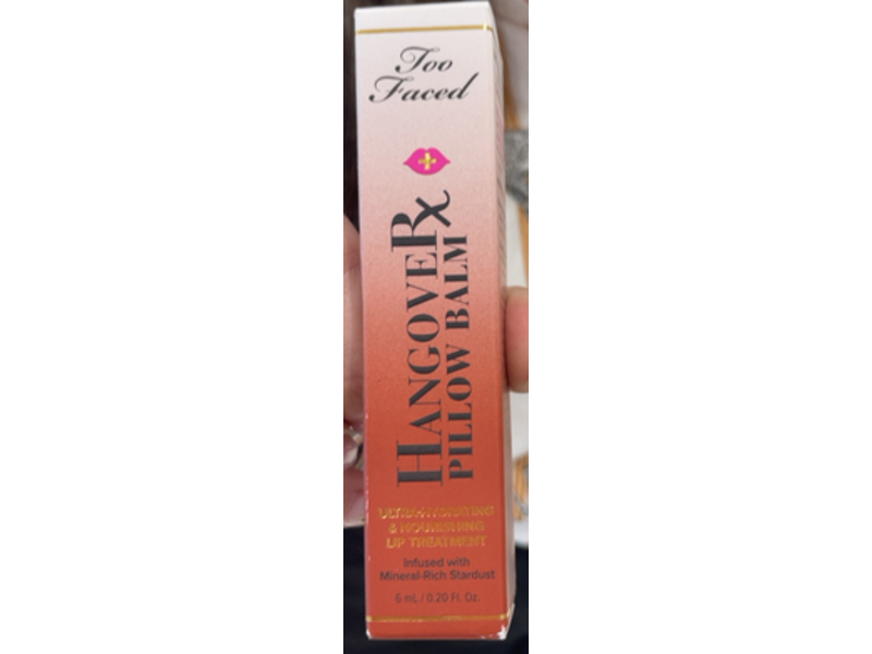 Too Faced Hangover Pillow Balm Ultra Hydrating & Nourishing Lip Treatment, Cranberry Crush, 0.20 fl oz/6 mL