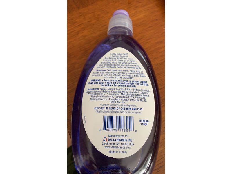 Lucky Super Soft Revitalizing Hand Soap, Lavender Bouquet, 13.5 fl oz/400 mL