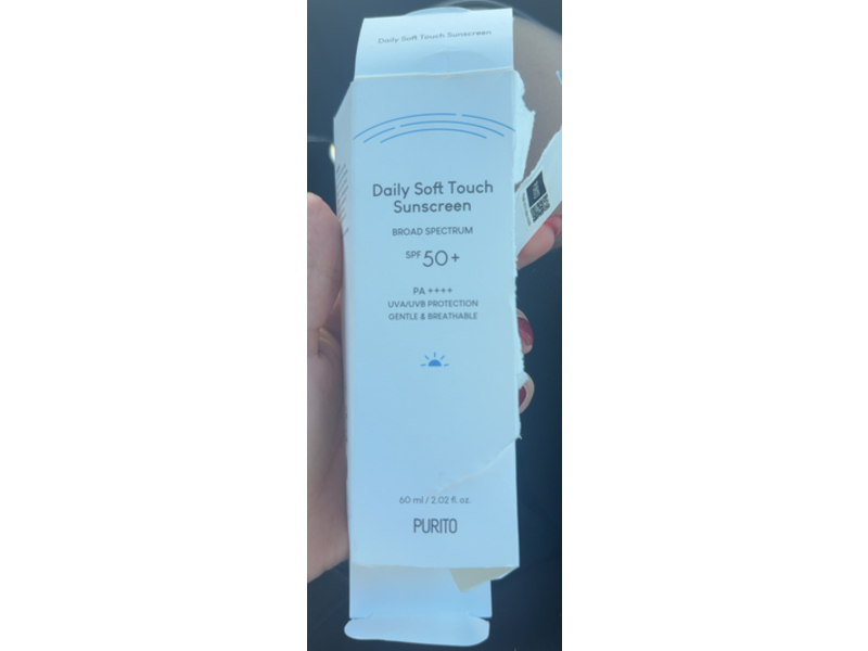 Purito Daily Soft Touch Sunscreen, SPF 50+ PA++++, 2.02 fl oz/60 mL