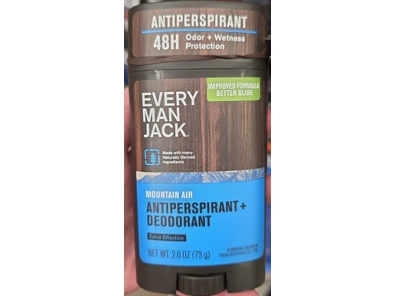 Every Man Jack Antiperspirant + Deodorant, Mountain Jar, 2.6 fl oz/73 g