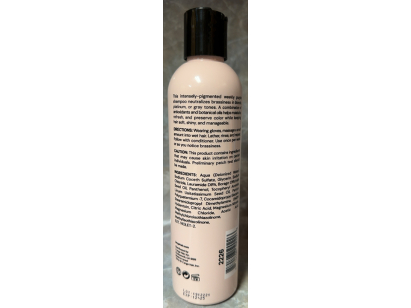 l'ange Violet Purple Toning Shampoo, 8.45 fl oz