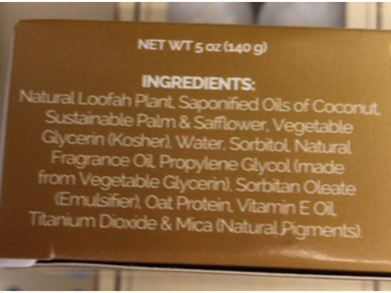 Soapy Mania Exfoliating Loofah Soap, Oatmeal, Milk & Honey, 5 oz/140 g