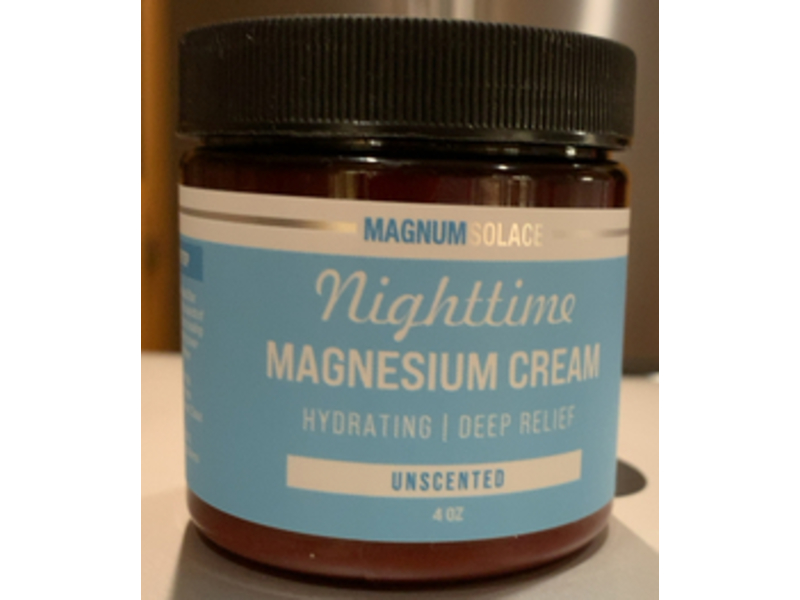 Magnumsolace Nighttime Magesium Cream, Unscented, 4 oz