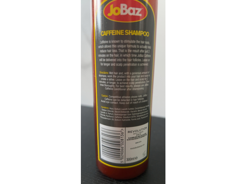 Jobaz Caffeine Shampoo, 300 mL