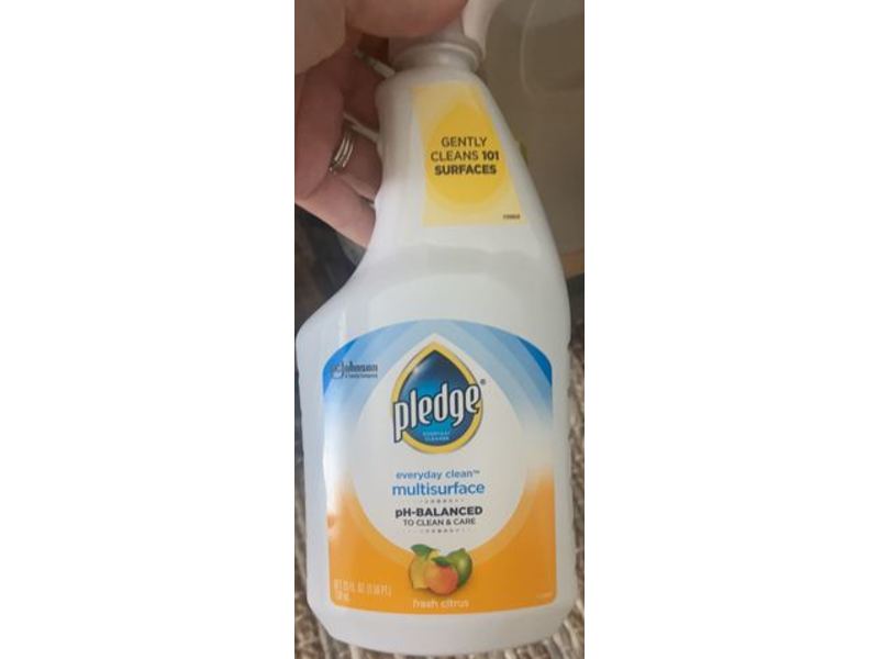 Pledge Ph-Balanced Multisurface Cleaner, Fresh Citrus, 25 fl oz/739 mL