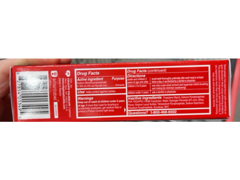 Colgate Optic White Pro Series Whitening Toothpaste, Stain Prevention, 3.3 oz/93 g