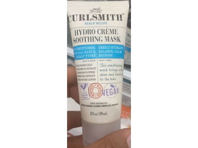 Curlsmith Hydro Creme Soothing Mask, 2 fl oz/59 mL
