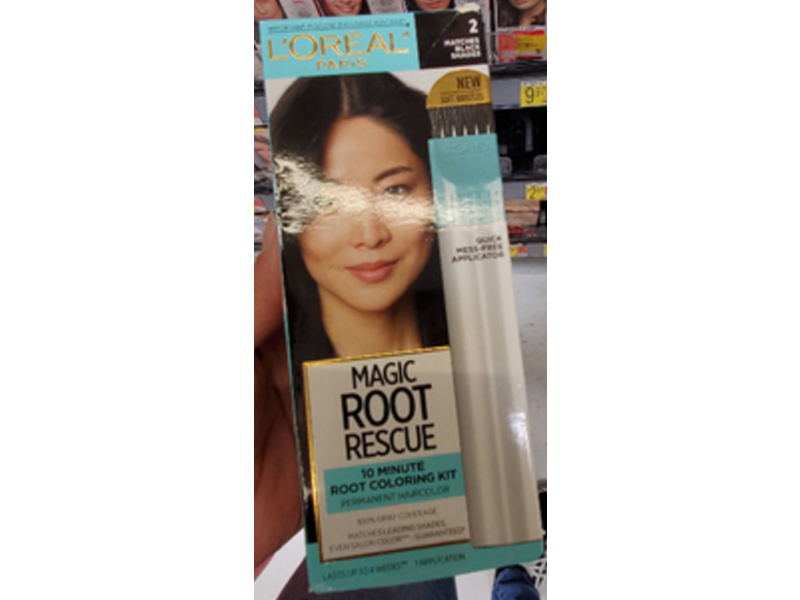L'oreal Paris Magic Root Rescue Permanent Hair Color, 2 Black, 1 Application, Pack Of 2