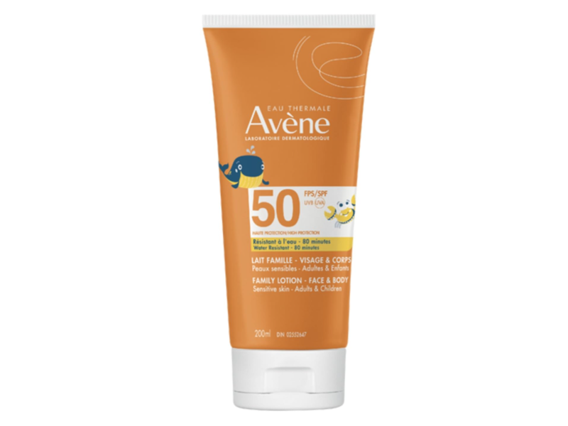 Eau Thermale Avene Face & Body Family Lotion, SPF 50, 200 mL