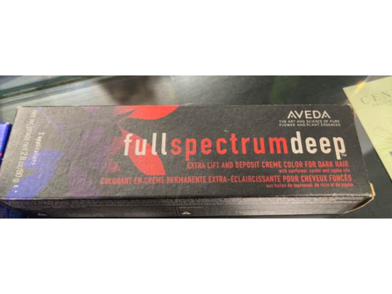 Aveda Full Spectrum Deep Extra Lift & Deposit Creme Color, 9N Very Light Blonde, 2.8 oz/80 g, 2 Applications