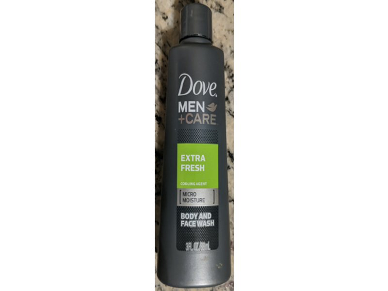 Dove Men + Care Micro Moisture Body And Face Wash, Extra Fresh, 3 fl oz/88 mL, Pack Of 3