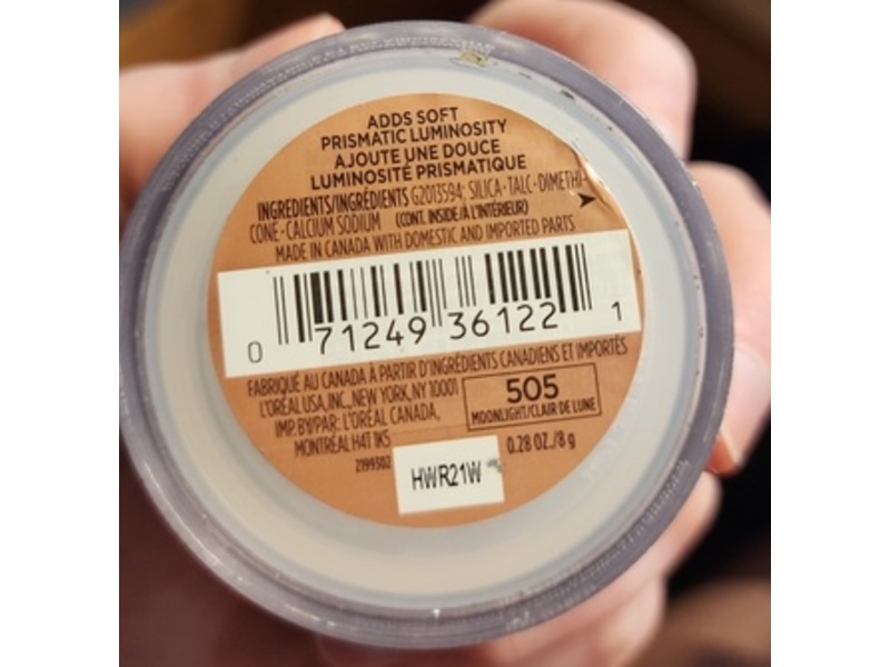 L'Oreal Paris True Match Lumi Shimmerista Highlight Powder, 505 MoonLight, 0.28 oz/8 g