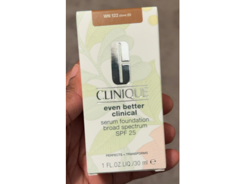 Clinique Even Better Clinical Serum Foundation, SPF 25, WN 122 Clove, 1 fl oz/30 mL
