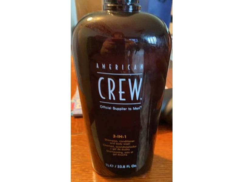 American Crew 3 In 1 Shampoo, Conditioner & Body Wash, 33.8 fl oz/1 L