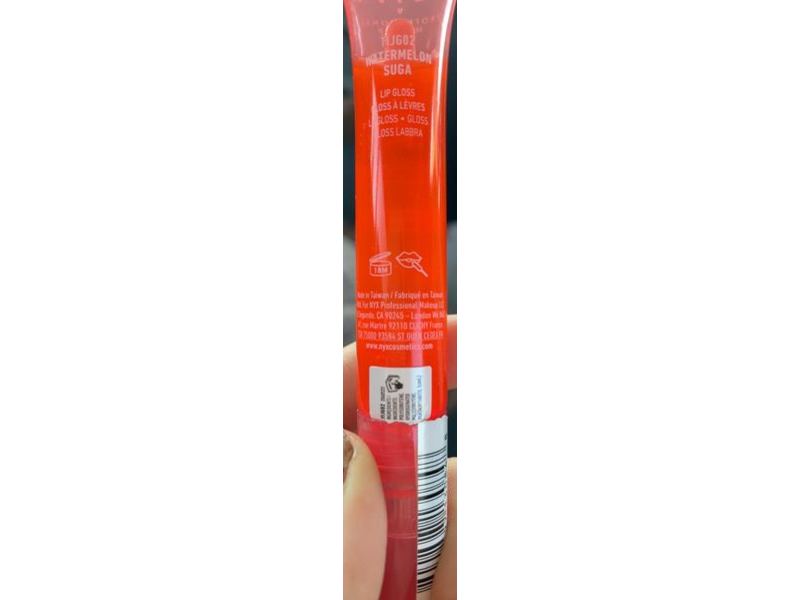 NYX This is Juice Lip Gloss, Watermelon Suga, 0.33 fl oz/10 mL