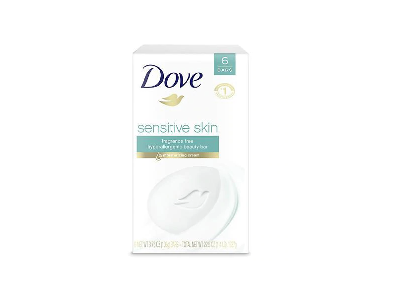 Dove Sensitive Skin Beauty Bar, 3.75 oz (6 pack)