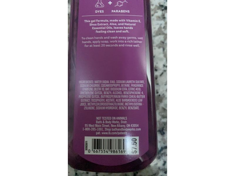 Bath & Body Works Gentle Gel Hand Soap, Black Cherry Merlot