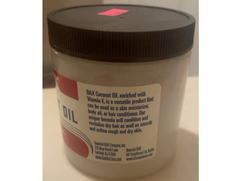 Dax Coconut Oil, 7.5 oz/213 g