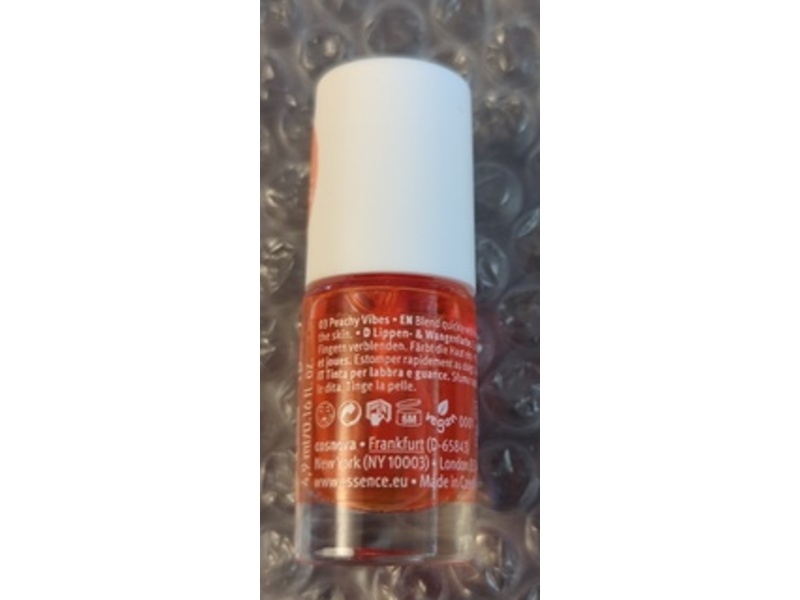 Essence What A Tint Lip & Cheek Tint, Peachy Vibes 03, 0.16 fl oz/4.9 mL