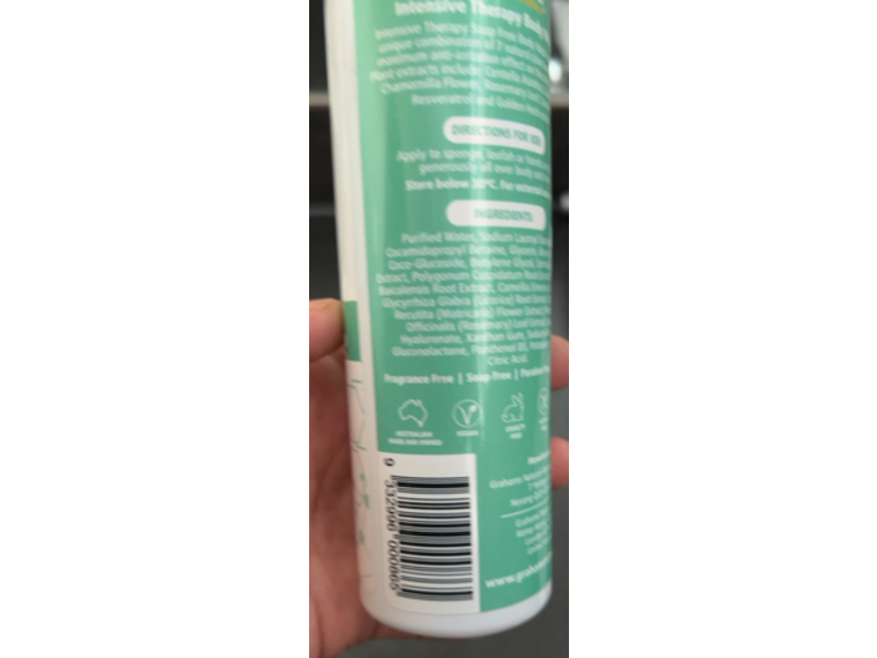 Grahams Natural Alternatives Intensive Therapy Body Wash, 8.45 fl oz/250 mL