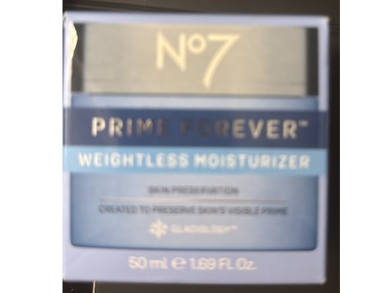 No7 Prime Forever Weightless Moisturizer, Hyaluronic Acid, 1.69 oz/50 mL