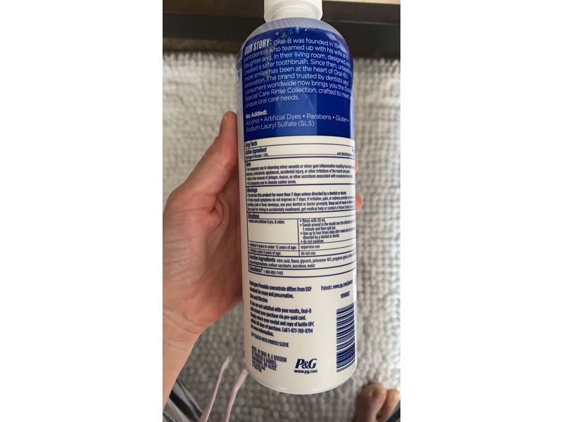 Oral-B Mouth Sore, Soothing Mint, 16 fl oz/475 ml