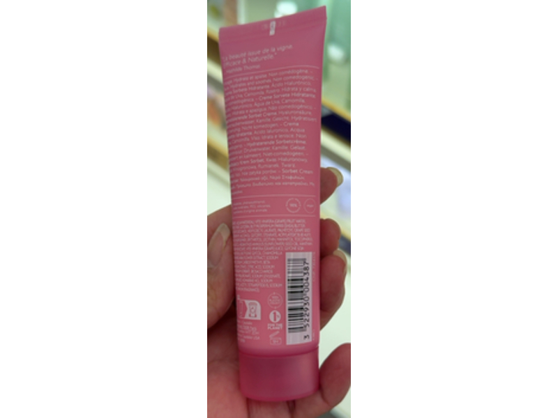 Caudalie VinoHydra Sorbet Cream Moisturizer, Hyaluronic Acid+Grape Water&Chamomile, 2.0 fl oz/60 mL