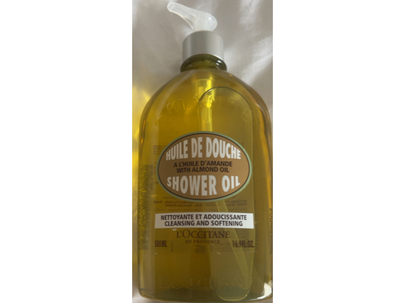 L'Occitane Shower Oil, Almond Oil, 16.9 fl oz/500 mL