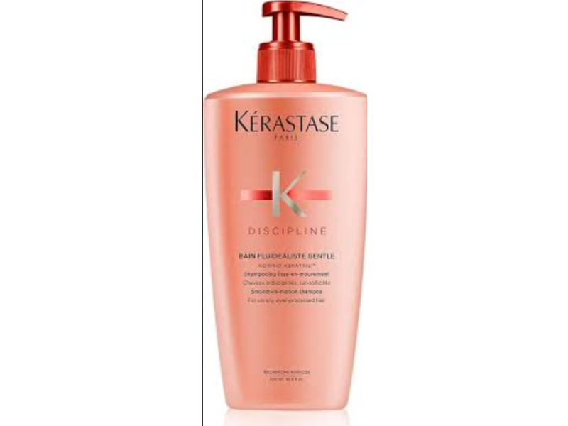 Kerastase Discipline Bain Fluidealiste Gentle Smooth-In-Motion Shampoo, 16.9 fl oz/500 mL