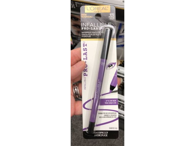L'Oréal Paris Makeup Infallible Pro-Last Waterproof Pencil Eyeliner, Purple, 0.042 oz/1.2 g