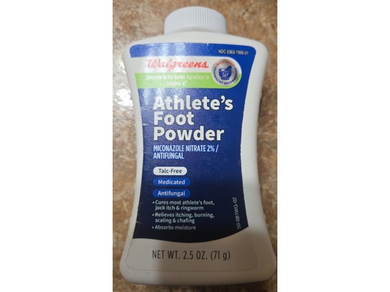 Walgreens Athlete's Foot Powder, 2.5 oz/71 g