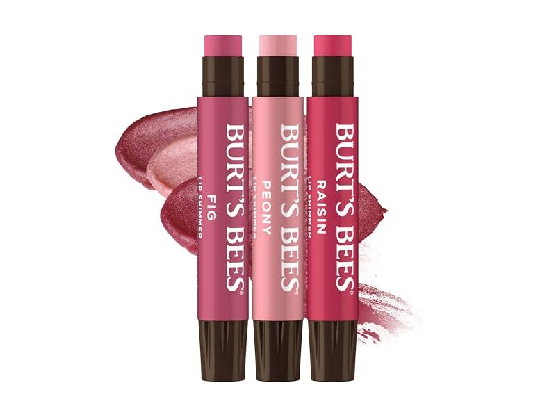 Burt's Bees Lip Shimmer Lip Balm, Nude Multi, 0.09 oz/2.55 g