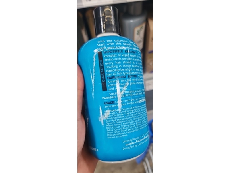 Lu Latinus Beauty Impossile Keratin Shampoo, 12 fl oz/355 mL