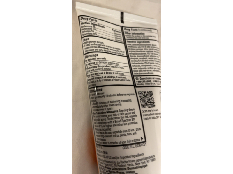 La Roche-Posay Anthelios Melt-In Milk Sunscreen, SPF 100, 5 fl oz/150 mL