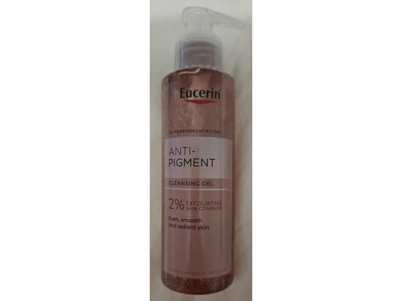 Eucerin Anti-Pigment Cleansing Gel, 2% Exfoliating AHA Complex, 200 mL