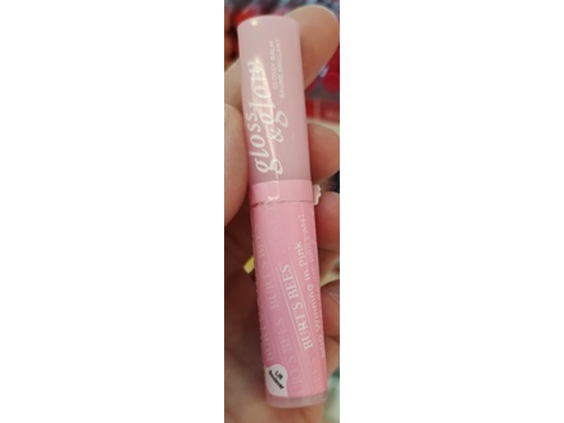 Burt's Bees Lip GLoss Balm, Winning In Pink, 0.07 oz/1.98 g, Pack Of 2