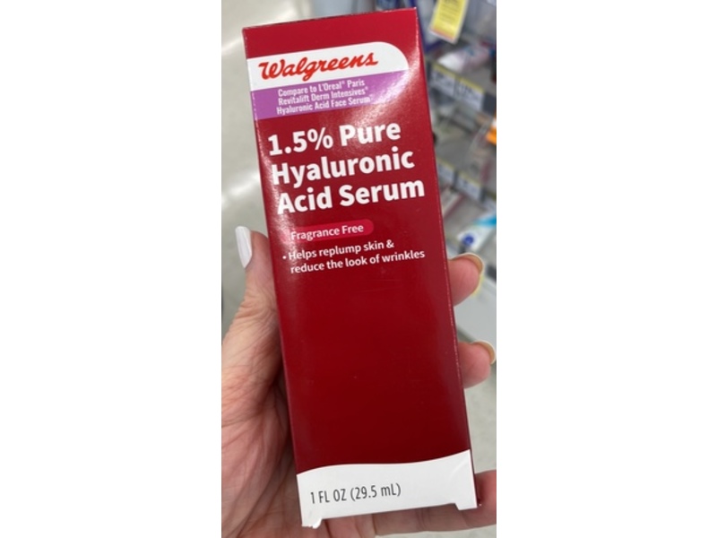 Walgreens 1.5% Pure Hyaluronic Acid Serum, 1 fl oz/29.5 mL