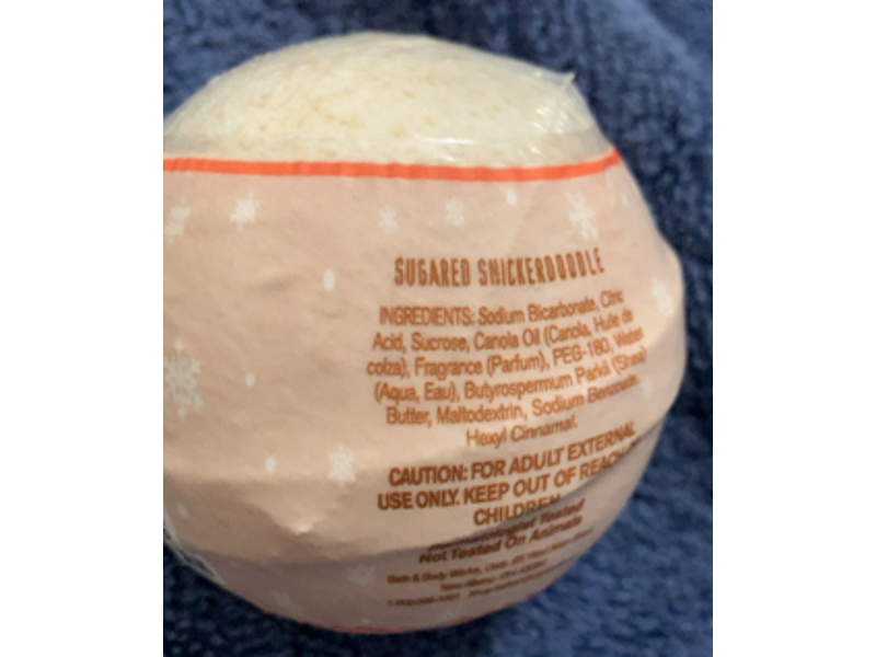 Bath & Body Works Bath Fizzy, Sugared Snickerdoodle, Shea Butter, 4.6 oz/130 g