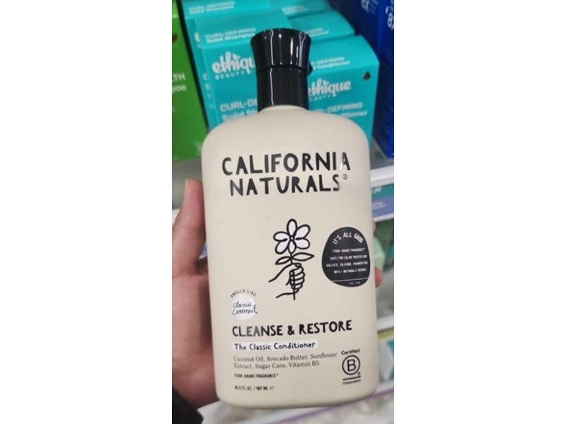 California Naturals Cleanse & Restore Conditioner, Classic Coconut, 16.5 fl oz/ 487 mL