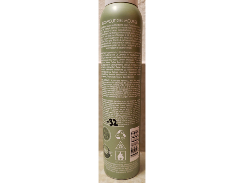 Surface Hair Blowout Gel Mousse, 5.5 oz/156 g