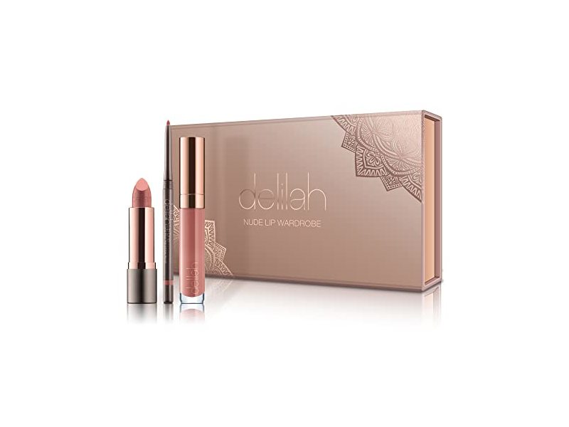 Delilah Nude Lip Wardrobe 3 Piece Lip Collection