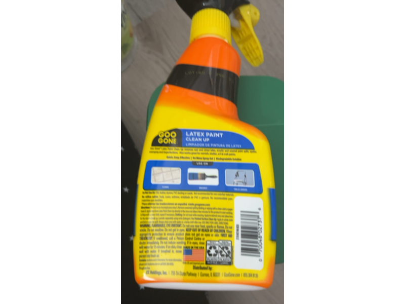 Goo Gone Latex Paint Clean Up Spray Gel, 14 fl oz/414 mL