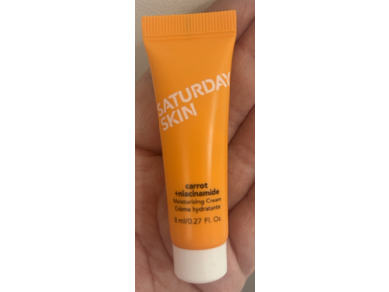 Saturday Skin Moisturizing Cream, Carrot & Niacinamide, 0.27 fl oz/8 mL