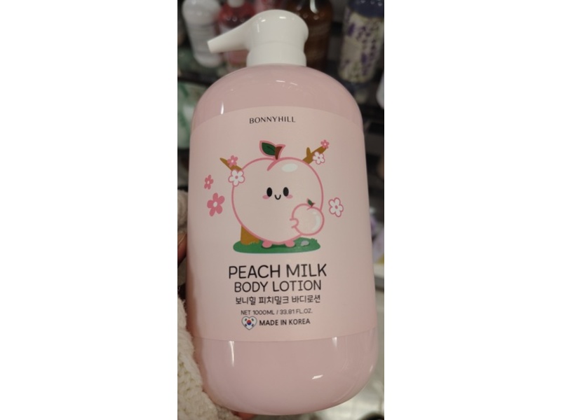 Bonnyhill Body Lotion, Peach Milk, 33.81 fl oz/1000 mL