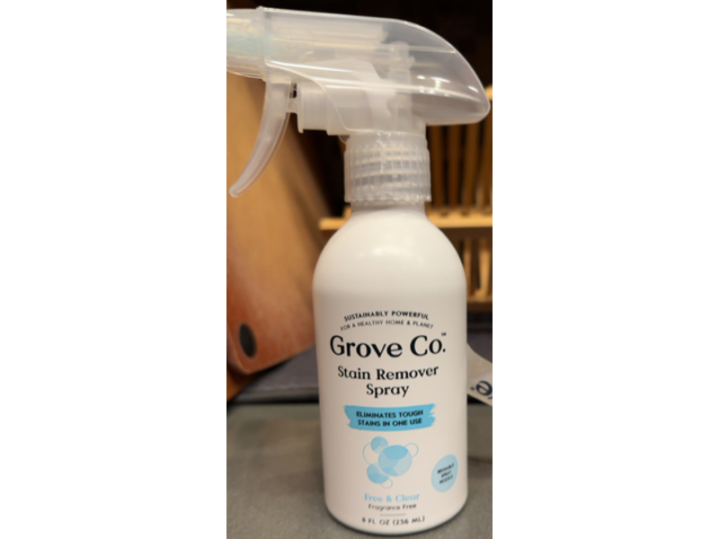 Grove Co. Stain Remover Spray, Free & Clear, 236 mL