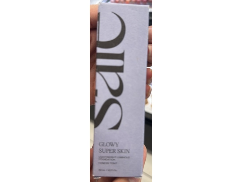 Saie Glowy Super Skin Lightweight Luminous Foundation, Shade 18, 1.01 fl oz/30 mL