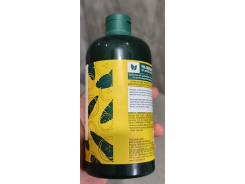 The Body Shop Banana Shampoo, 13.5 fl oz/400 mL