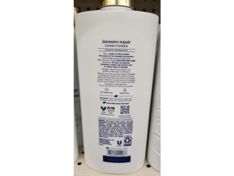 Dove Intensive Damage Therapy Conditioner, Bio-Protein Care + Amino Serum, 28 fl oz/828 mL